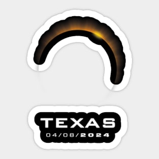 Wos Total Solar Eclipse 2024 Texas Sticker